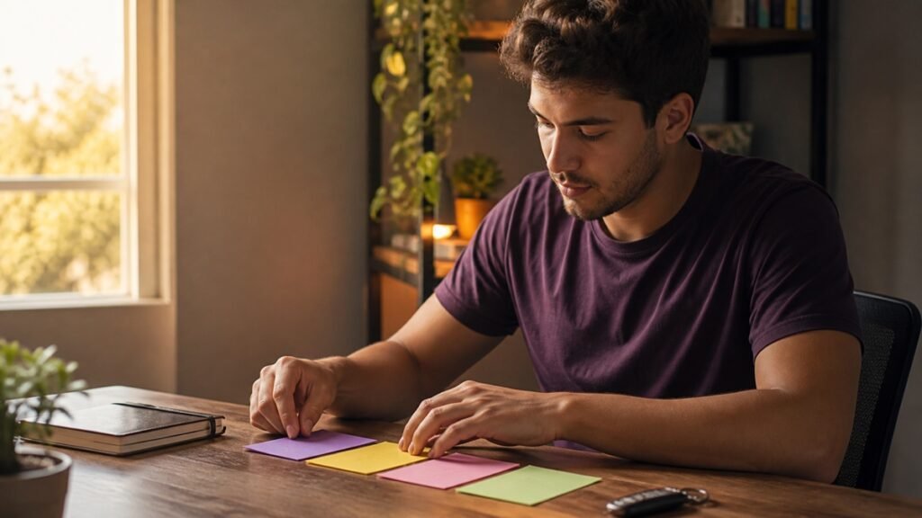 Candidato reorganizando o plano de estudos após reprovação